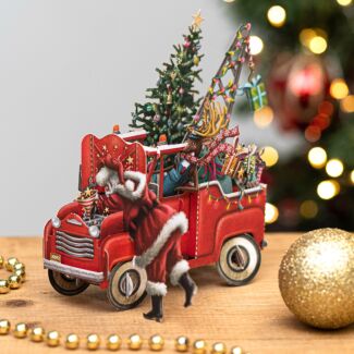 ‘Santa’s Pickup’ 3D Christmas Card