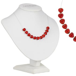 Red Love Hearts Necklace