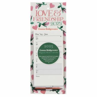 Hearts & Rosebud 2025 Magnetic Memo Calendar