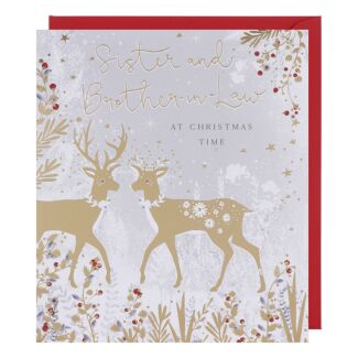 Clementine Sister & Brother-in-Law Deer Christmas Card