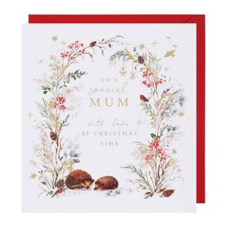 Fields of Gold ‘Hedgehogs’ Mum Christmas Card 