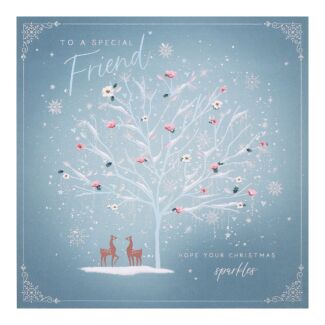 Gold Dust Special Friend Christmas Card 