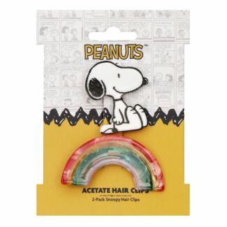 Peanuts Snoopy & Rainbow Set of 2 Hairclips