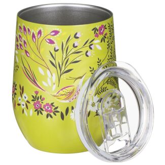 Haveli Garden Lime Songbird Travel Tumbler