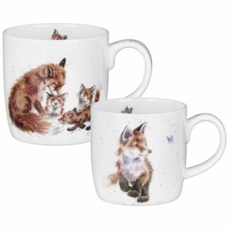 'The Foxes' Parent And Child Two Mug Gift Set