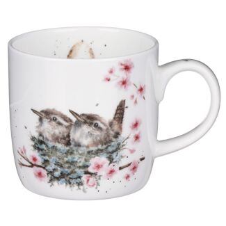 'Feather Your Nest' Fine Bone China Mug