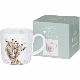 'I Love You' Giraffe Large Fine Bone China Mug