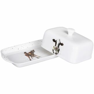 'Mooo' Cow Covered Butter Dish