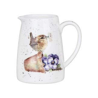 ‘Pottering About' Wren 8cm Posy Jug