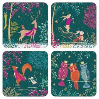 Woodland Tales Set Of Four Coasters