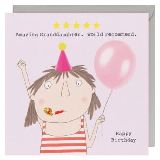 Five Star Granddaughter Birthday Card