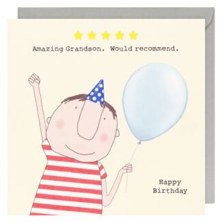 Five Star Grandson Birthday Card