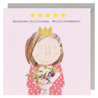 Five Star Girlfriend Greetings Card