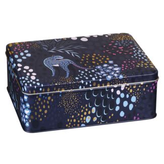 Tahiti Leopard Deep Rectangular Tin