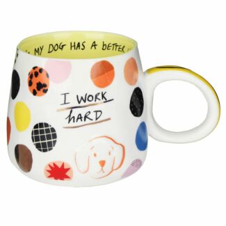 Small Talk ‘I Work Hard’ Cup