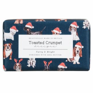 ‘Christmas Dogs’ ‘Furry & Bright’ Luxury Soap Bar 190g