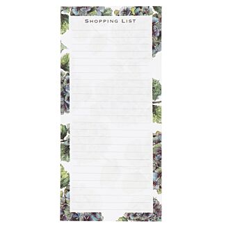 ‘Hydrangeas’ Magnetic Shopping List Pad