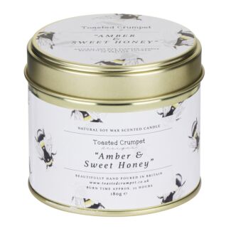 Amber & Sweet Honey Tin Candle