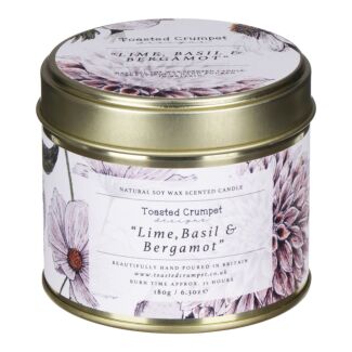 Lime, Basil & Bergamot Tin Candle