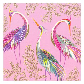 Three Cranes Greetings Card