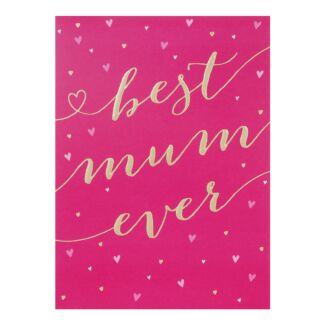 'Best Mum' Hearts Mother’s Day Card