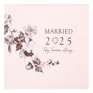 ‘Married 2025’ Heart Wedding Card