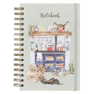 ‘The Country Kitchen’ Cats & Dogs Spiral Bound A5 Notebook