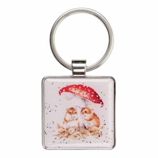 ‘Mushroom In My Heart’ Mouse Metal Keyring