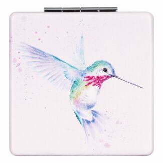 ‘Wisteria Wishes’ Hummingbird Compact Mirror