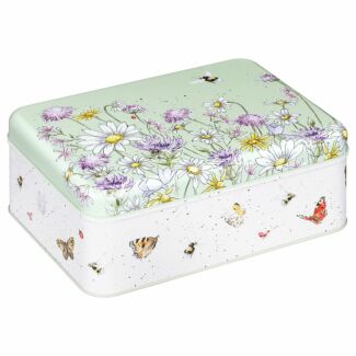 ‘The Country Set’ Green Rectangular Tin