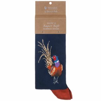 'Ready for My Close Up' Pheasant Men's Bamboo Socks