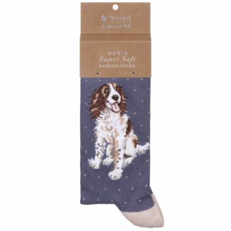 'Willow' Spaniel Men's Bamboo Socks