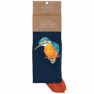 ‘The Riverband’ Kingfisher Men's Bamboo Socks