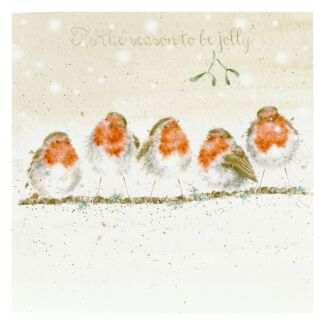 ‘Tis The Season…’ Robins Christmas Card 