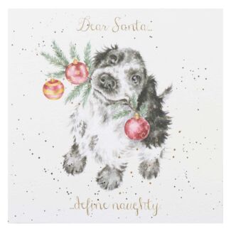 ‘Dear Santa… Define Naughty’ Dog Christmas Card