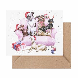 ‘A Winters Tail’ Dogs 3.5 Inch Mini Christmas Card
