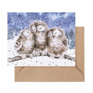 ‘Three Wise Men’ Owls 3.5 Inch Mini Christmas Card