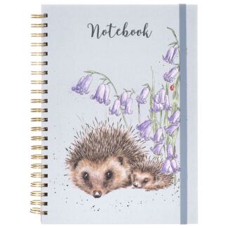 'Love and Hedgehugs' Hedgehog Spiral Bound A4 Notebook