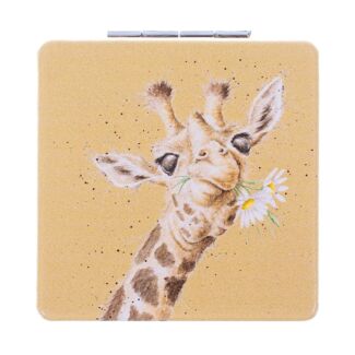 Flowers Giraffe Compact Mirror