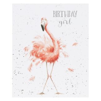 ‘Birthday Girl’ Flamingo Birthday Card