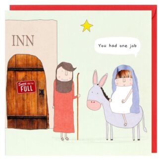 One Job Nativity Christmas Card