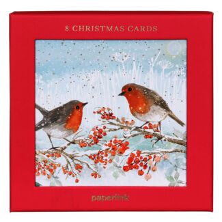 Robins Set of 8 Christmas Cards