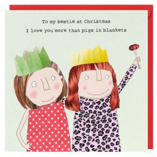 ‘Besties Pigs in Blankets’ Christmas Card