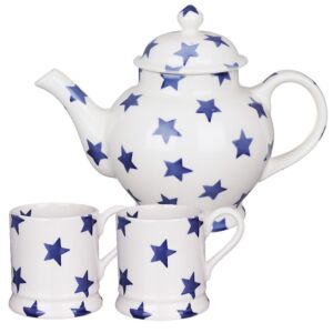 Blue Stars Teapot Set