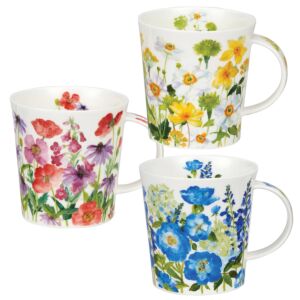 Flower Garden Lomond Set of 3 Mugs