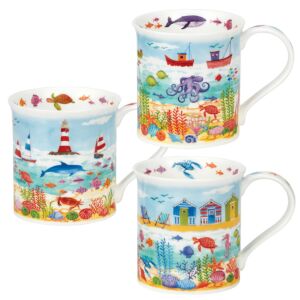 Ocean Paradise Bute Set Of 3 Mugs