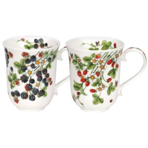 Wild Blackberries & Strawberries Braemar Set of 2 Mugs