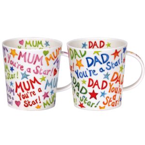 Mum & Dad You’re A Star Lomond Set Of 2 Mugs