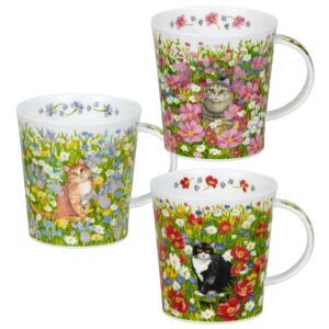 Garden Cats Lomond Set Of 3 Mugs