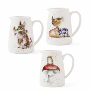 Countryside Animals Set of Three 8cm Posy Jugs